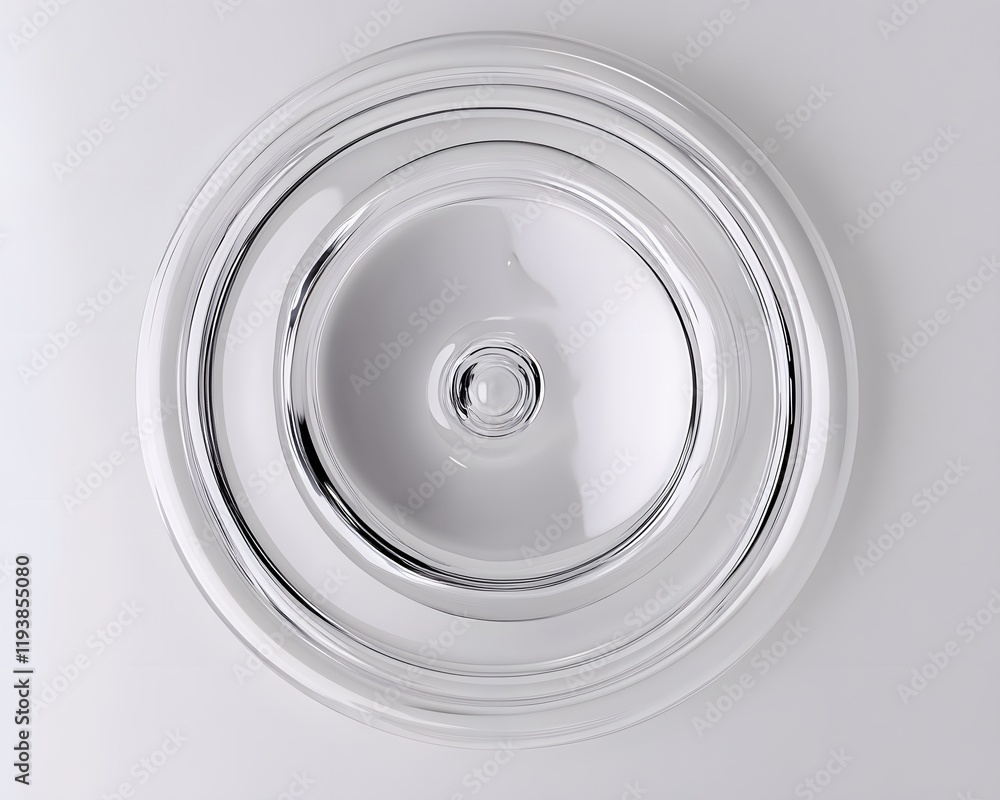 Concentric Circular Glass Object Concentric Circular Glass Object