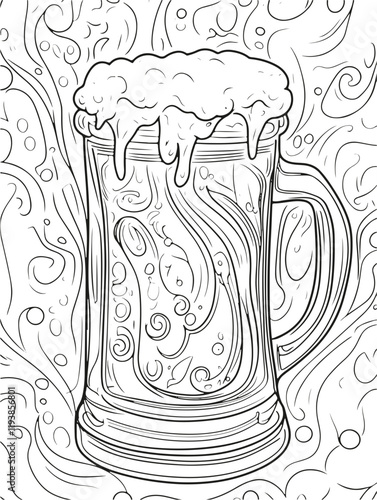 Coloring Page - vectorized - From the Love, Vacation, Fun and Drinks - Package