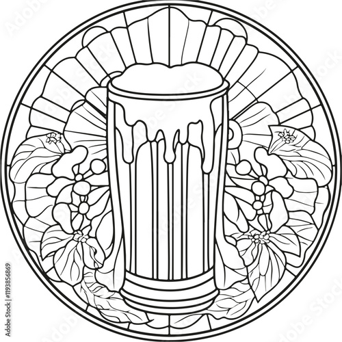 Coloring Page - vectorized - From the Love, Vacation, Fun and Drinks - Package