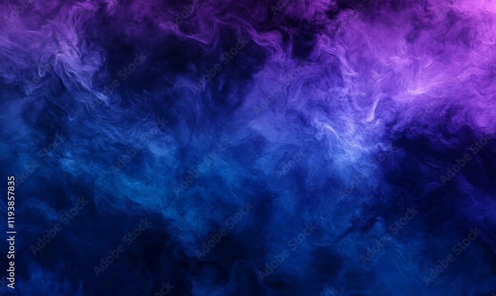 Soft focus on a deep blue and purple sky with clouds, soft focus, cloud formations, ambiance Soft focus on a deep blue and purple sky with clouds, soft focus, cloud formations, ambiance