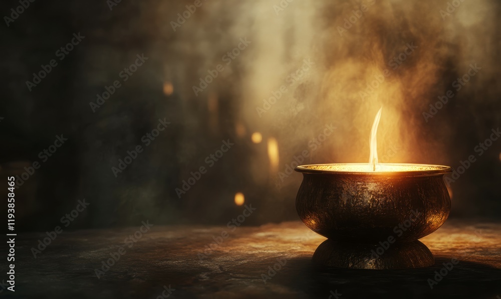 Soft focus ancient artifact lighting up the dark, gentle warmth, atmospheric, illumination Soft focus ancient artifact lighting up the dark, gentle warmth, atmospheric, illumination