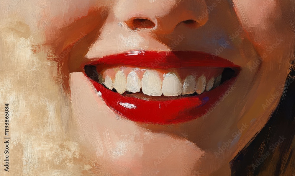 Fototapeta premium Woman smile.