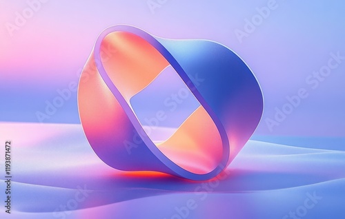 3D Logo Design Modern Minimalistic Icon AI Technology Digital Office Innovation