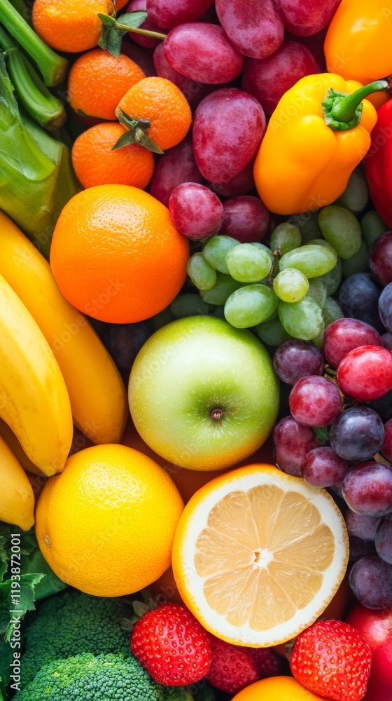 tropical fruits with copy space vertically 9:16 tropical fruits with copy space vertically 9:16