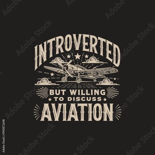 Introverted  typography t shirt design