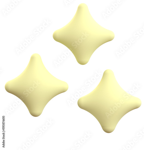 3Dのキラキラ