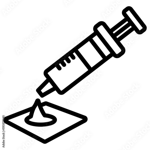 Thermal Paste Outline Icon
