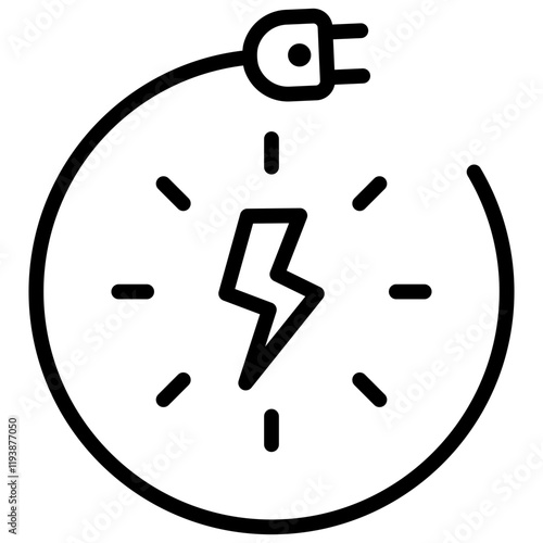 Voltage Outline Icon