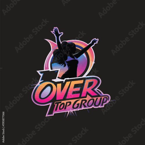 Over top group typography t shirt design