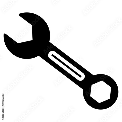 Wrench Glyph Icon