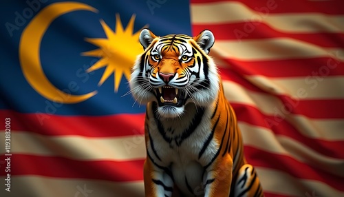 Majestic Malaysian Tiger: A Symbol of National Pride photo