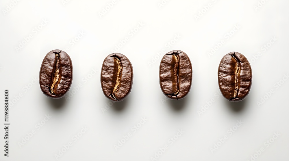 Fototapeta premium fresh roasted coffee beans, space for text
