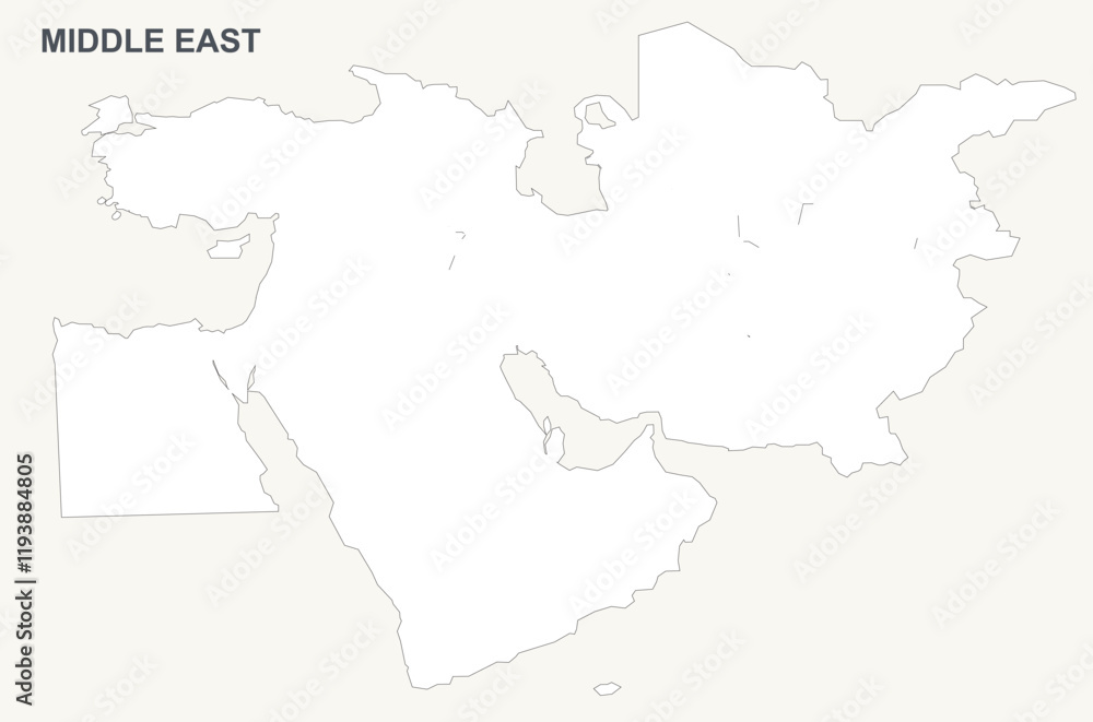 Obraz premium A simple continental world map with each continent depicted as a single solid shape