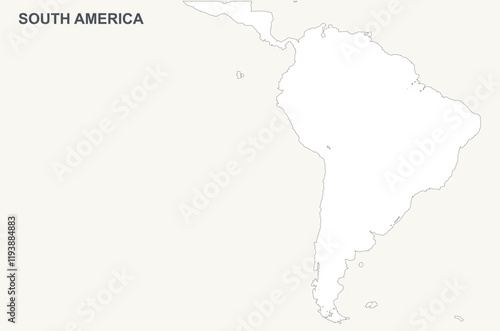 A simple continental world map with each continent depicted as a single solid shape