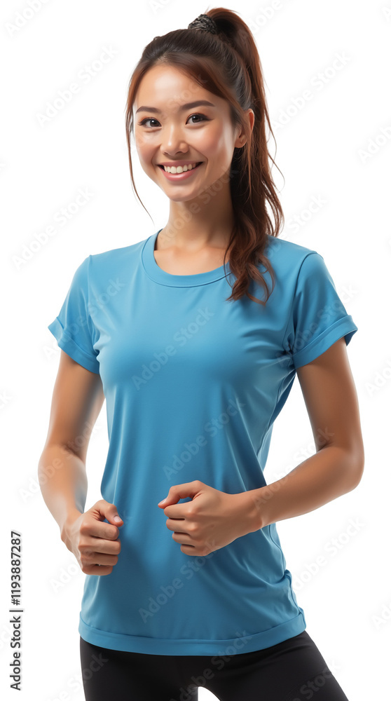 Portrait of an athletic woman in gym clothes Portrait of an athletic woman in gym clothes