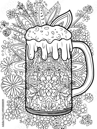 Coloring Page - vectorized - From the Love, Vacation, Fun and Drinks - Package