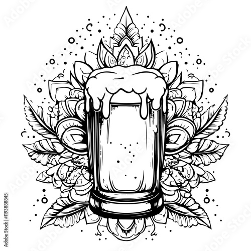Coloring Page - vectorized - From the Love, Vacation, Fun and Drinks - Package
