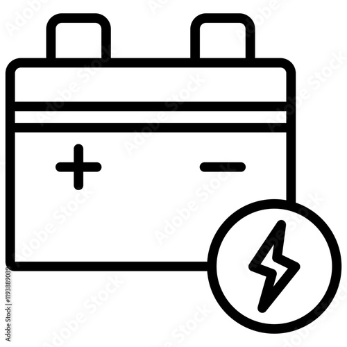 Battery Outline Icon