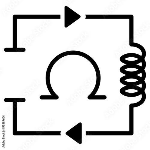Ohm Glyph Icon