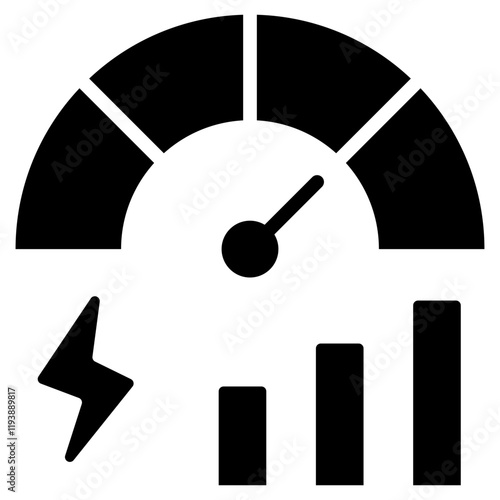 Bandwidth Glyph Icon