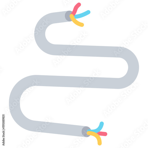 Cable Flat Icon