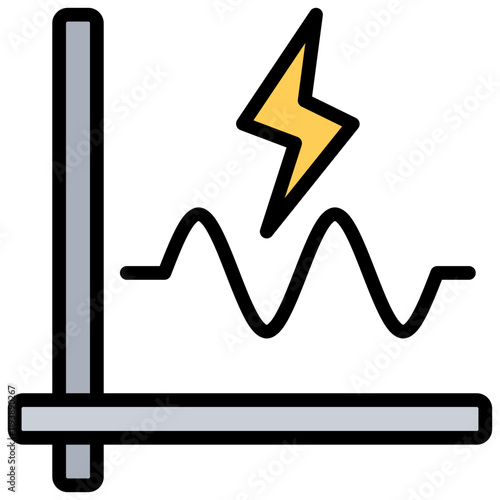Frequency Outline Color Icon