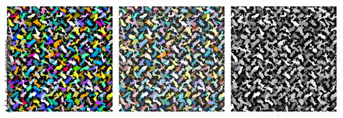 Seamless Pattern, Seamless Background, Colors easily changed and Vector illustration.