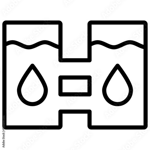 Desalination Outline Icon