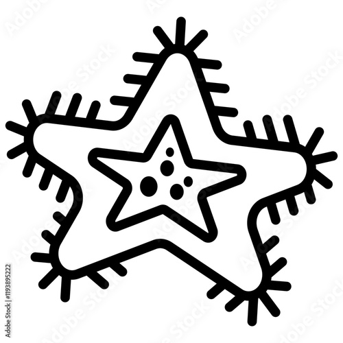 Echinoderm Outline Icon