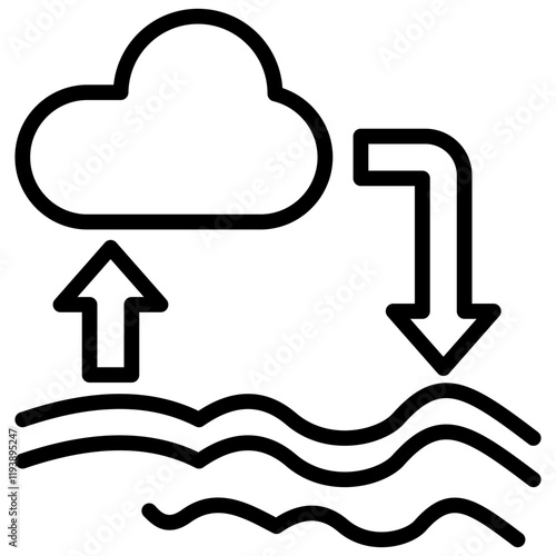 El Nino Outline Icon