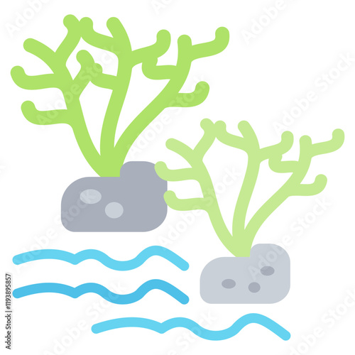 Algae Flat Icon