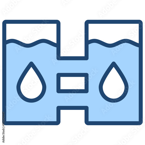 Desalination Blue Icon
