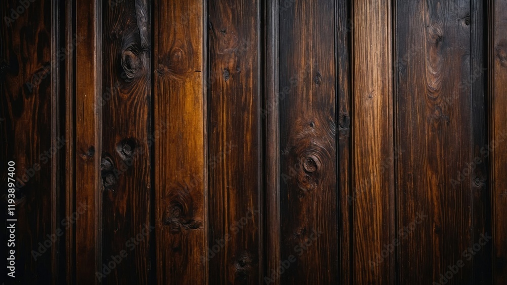 Dark Wooden Panel with Rustic Grain Texture Dark Wooden Panel with Rustic Grain Texture