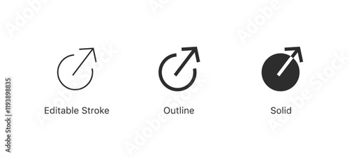 share icon symbol . External Link Icon, page open new window icon symbol, open another tab icon button. share icon button. . editable stroke outline style for app user interface and web vector element