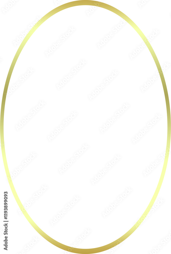 Simple Gold Oval Frame Simple Gold Oval Frame