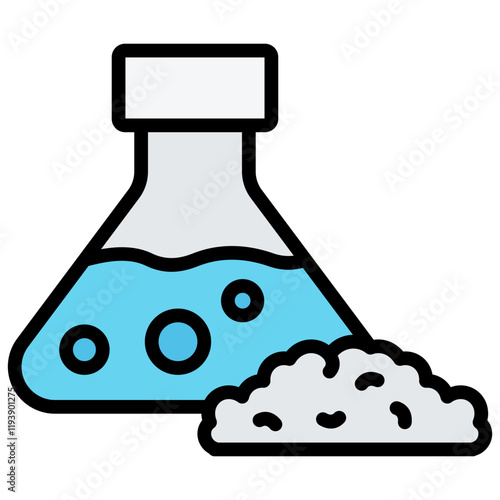 Chemical Pulping Outline Color Icon