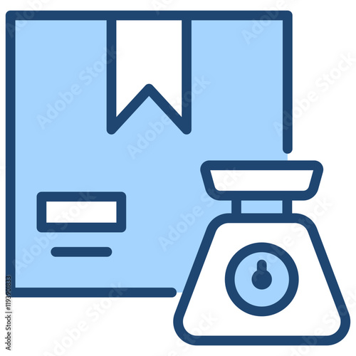Weight Blue Icon