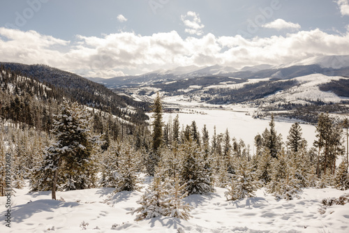 Summit County Colorado in the winter photo