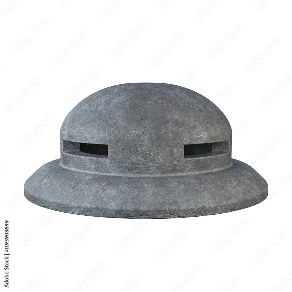 Fototapeta premium Bunker isolated on white