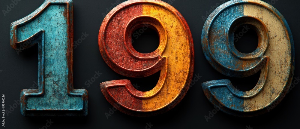 Modern Minimalist Graphic Design Bold Numbers Set 1 to 9 with Geometric Composition for Invitations and Prints Modern Minimalist Graphic Design Bold Numbers Set 1 to 9 with Geometric Composition for Invitations and Prints