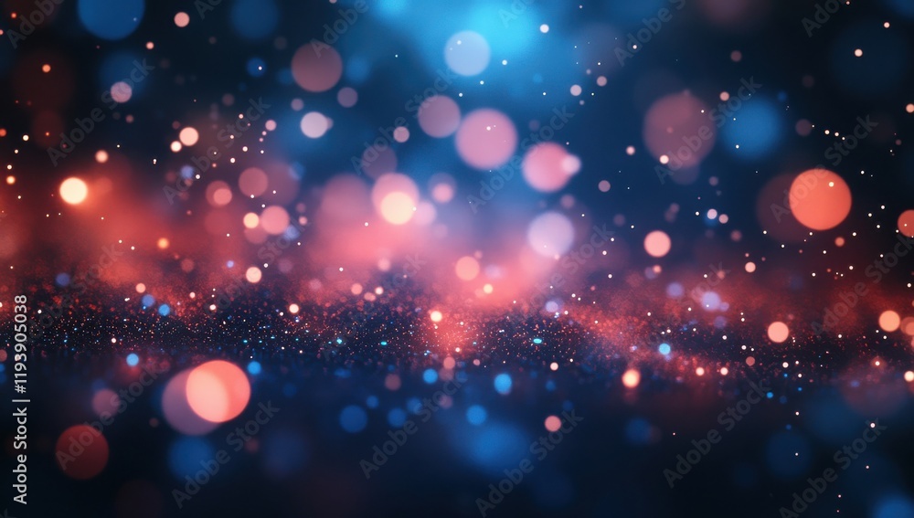 Fototapeta premium Vibrant Abstract Background with Soft Bokeh Effect in Blue and Pink Tones, Creating a Dreamy Atmosphere for Various Design Applications