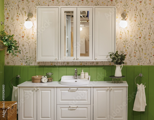 A stylish bathroom
