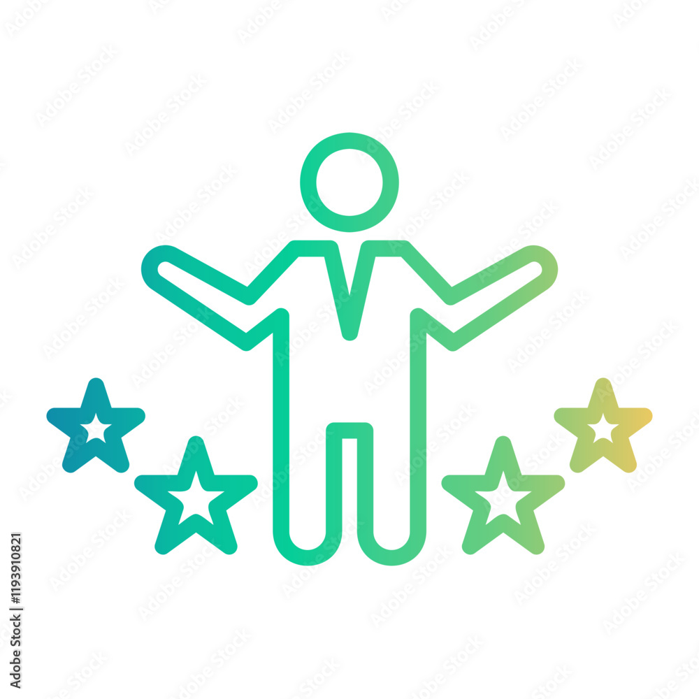 winner Line Gradient Icon winner Line Gradient Icon
