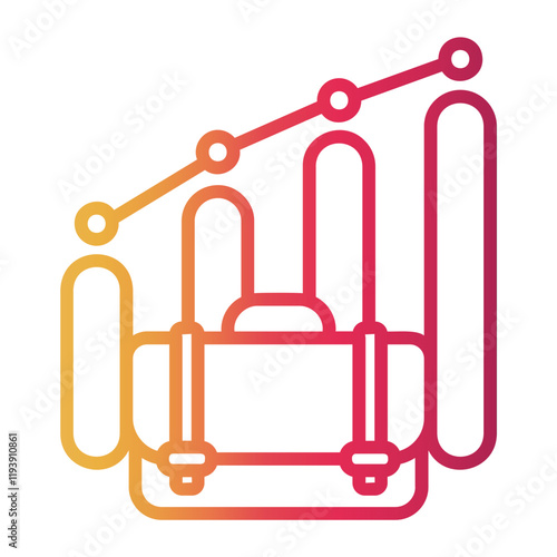 development Line Gradient Icon