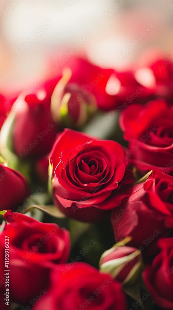 Lush Red Roses Bouquet Capturing the Essence of Love and Passion : Generative AI Lush Red Roses Bouquet Capturing the Essence of Love and Passion : Generative AI