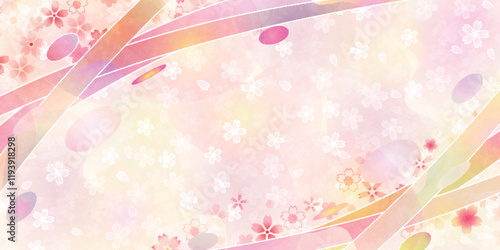 和柄　桜　春　背景