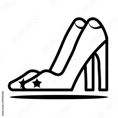 stiletto Line Icon