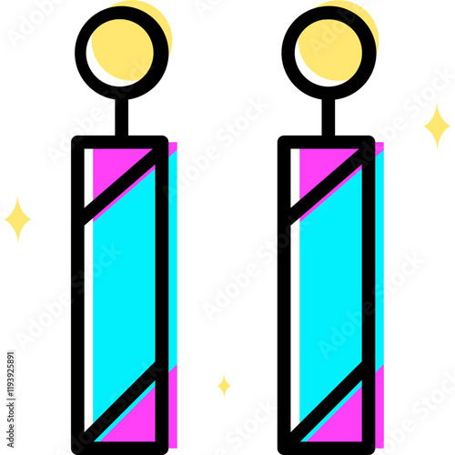 Colorful Jewelry Vector Illustration Graphic Symbol