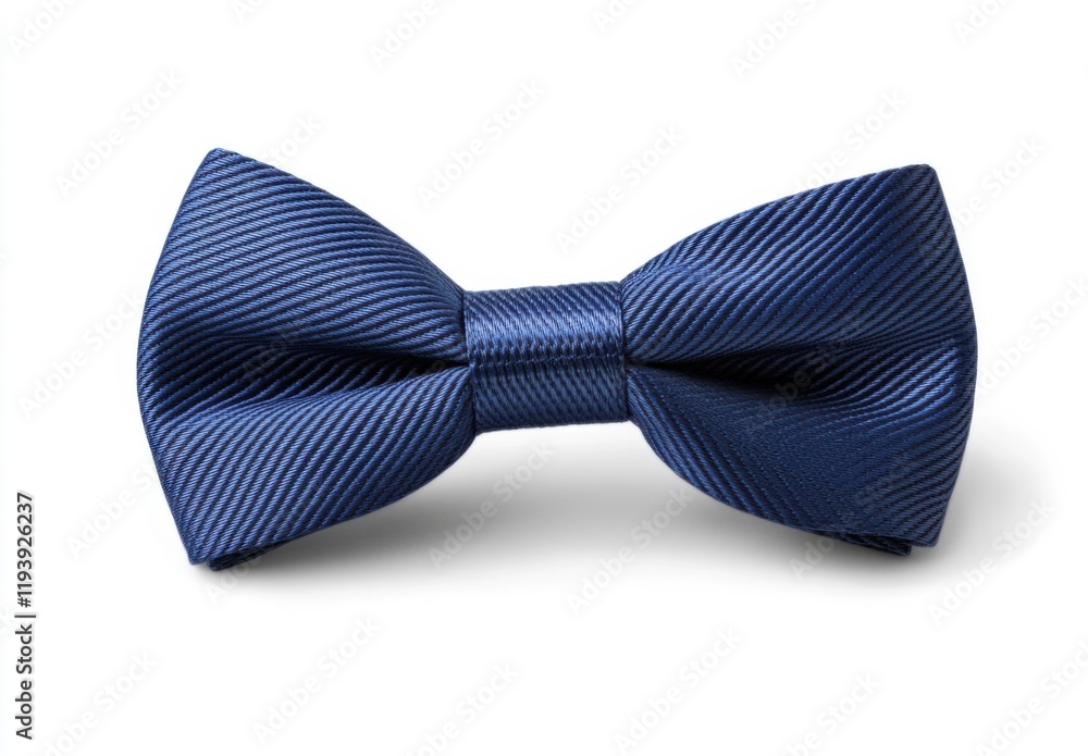 Elegant Navy Blue Bow Tie Isolated on White Background Studio Shot Fashion Accessory for Men Elegant Navy Blue Bow Tie Isolated on White Background Studio Shot Fashion Accessory for Men
