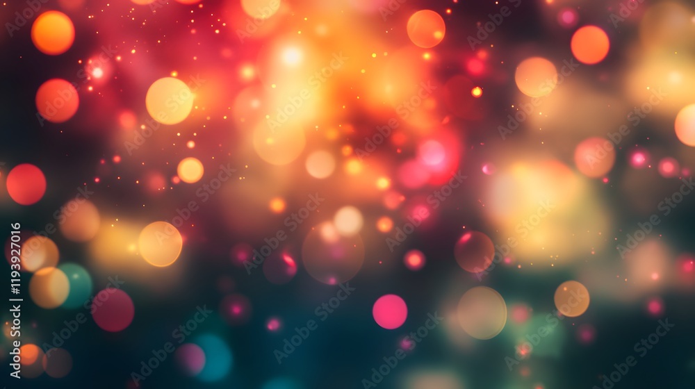 Fototapeta premium Abstract Festive Bokeh Lights Background Image